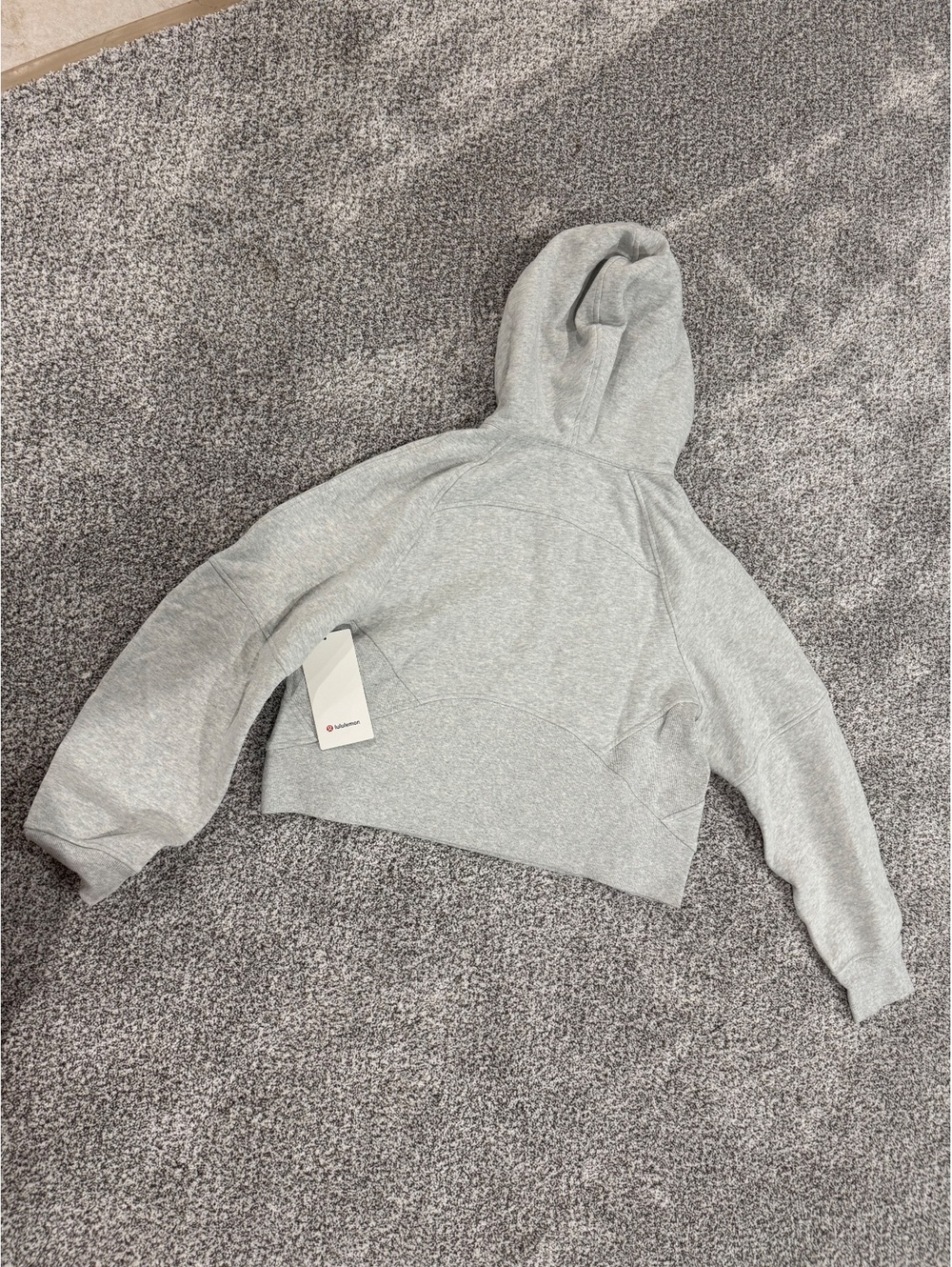 lululemon Scuba Oversized Half-Zip Hoodie M/L – Heathered Light Gray – NWT - Picture 5 of 5